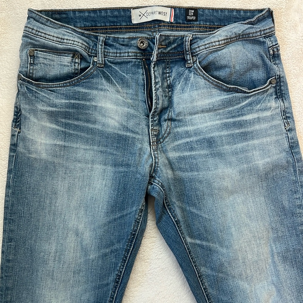Depart West Trouper 33x32 light wash jeans